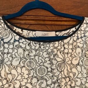 Loft Like New Lace Blouse Size Medium